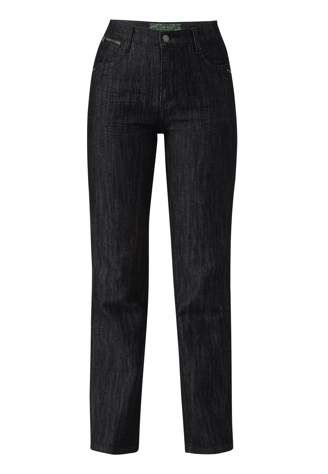 Dark Indigo High Rise Straight Jeans