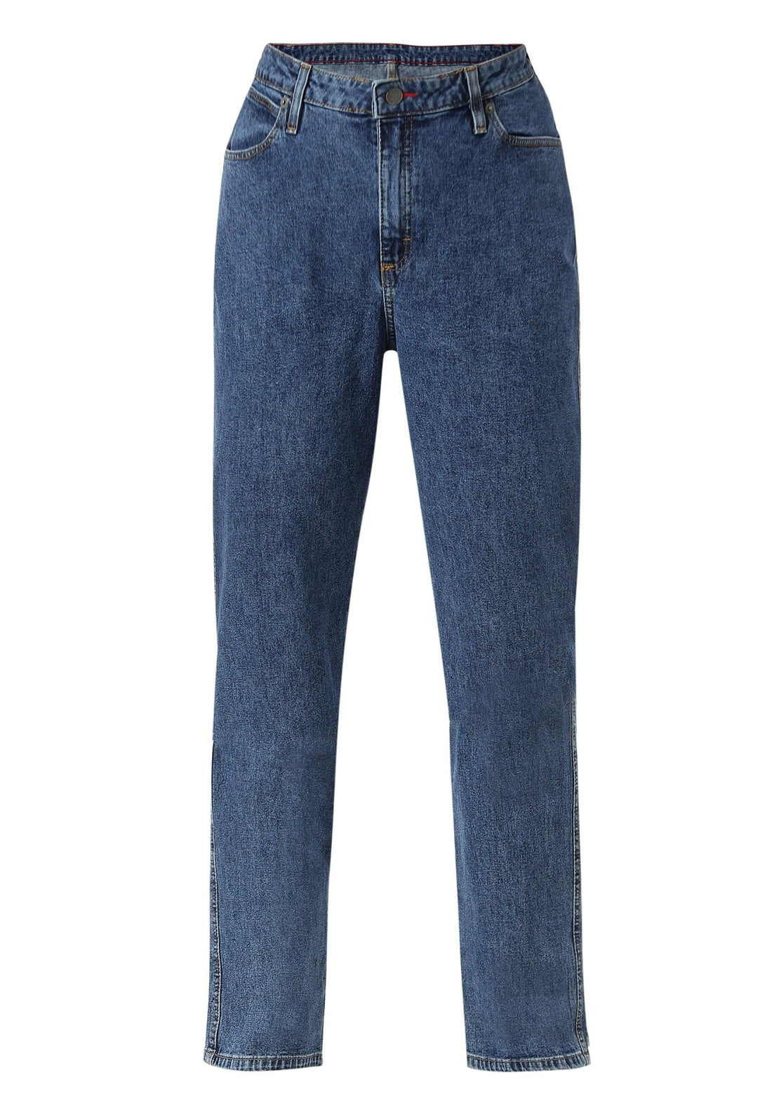 Dark Indigo High Rise Straight Jeans