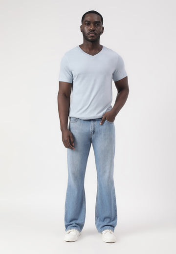 Light Indigo Mid Rise Bootcut Jeans