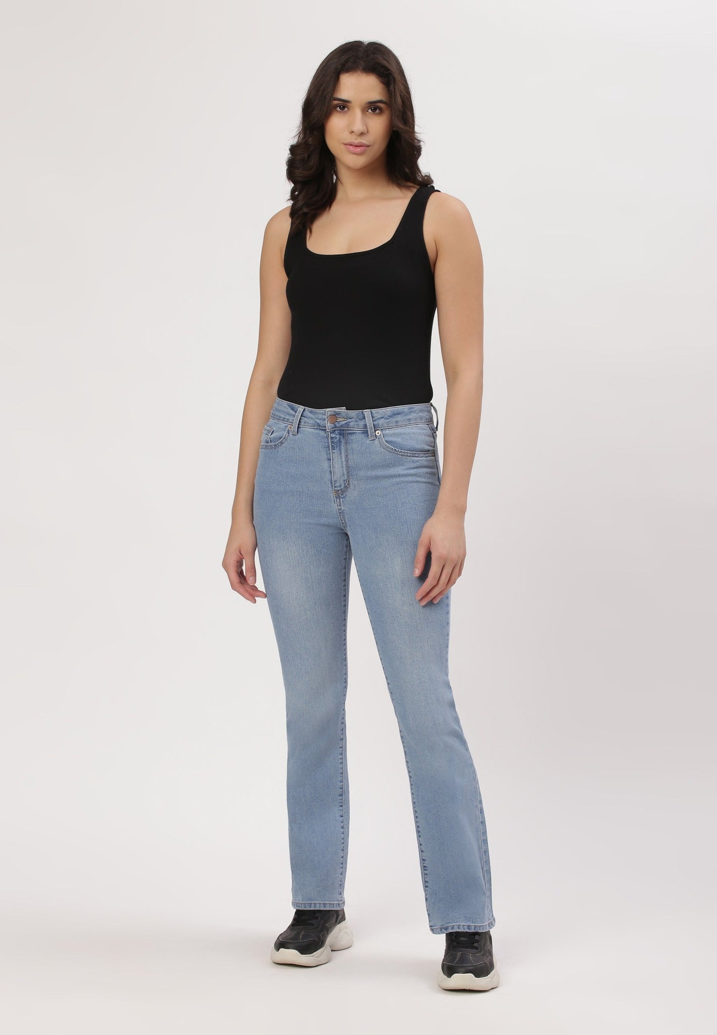 Light Indigo High Rise Bootcut Jeans