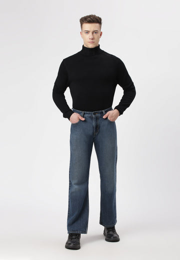 Dark Indigo Low Rise Bootcut Jeans