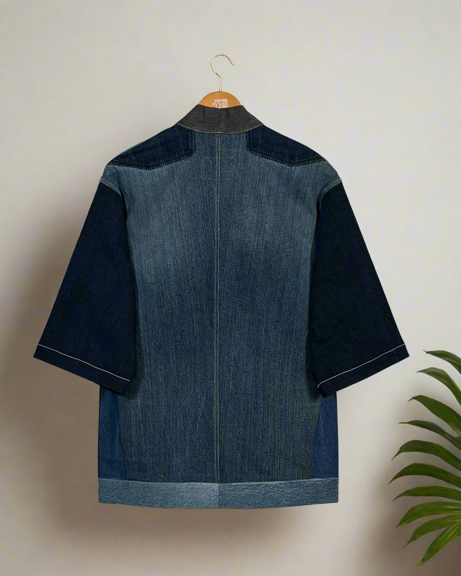 Upcycled Denim Kimono Jacket | K132