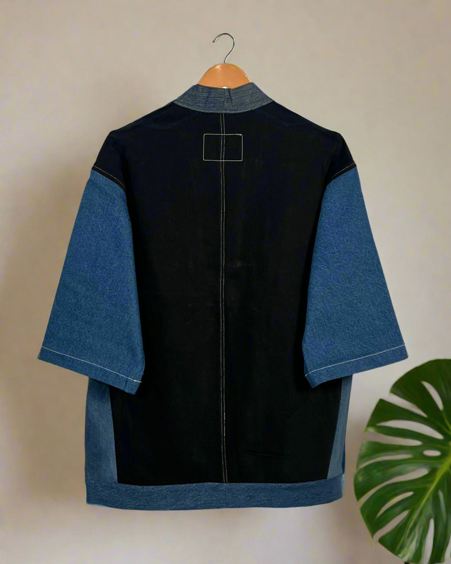 Upcycled Denim Kimono Jacket | K133