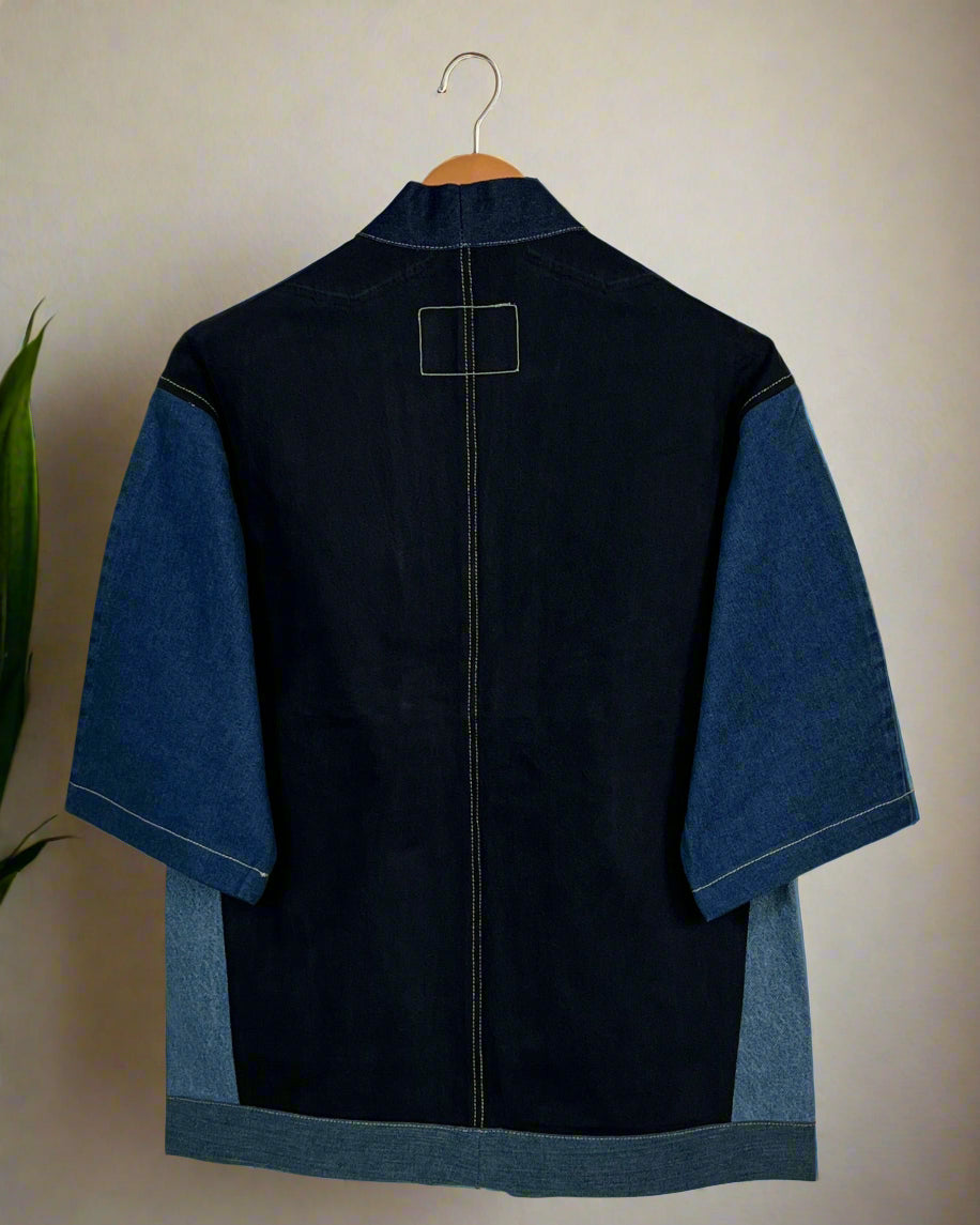 Upcycled Denim Kimono Jacket | K165