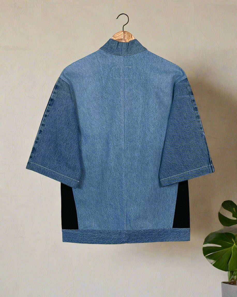 Upcycled Denim Kimono Jacket | 177