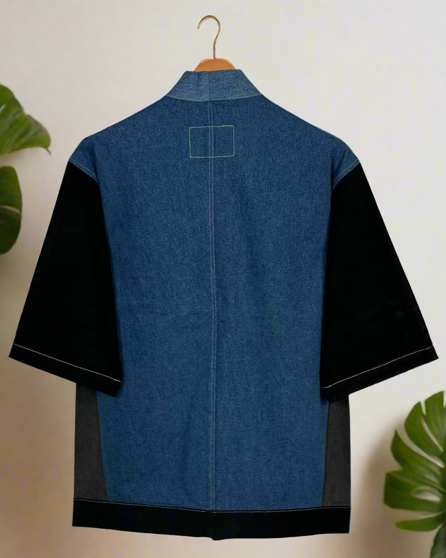 Upcycled Denim Kimono Jacket | K166