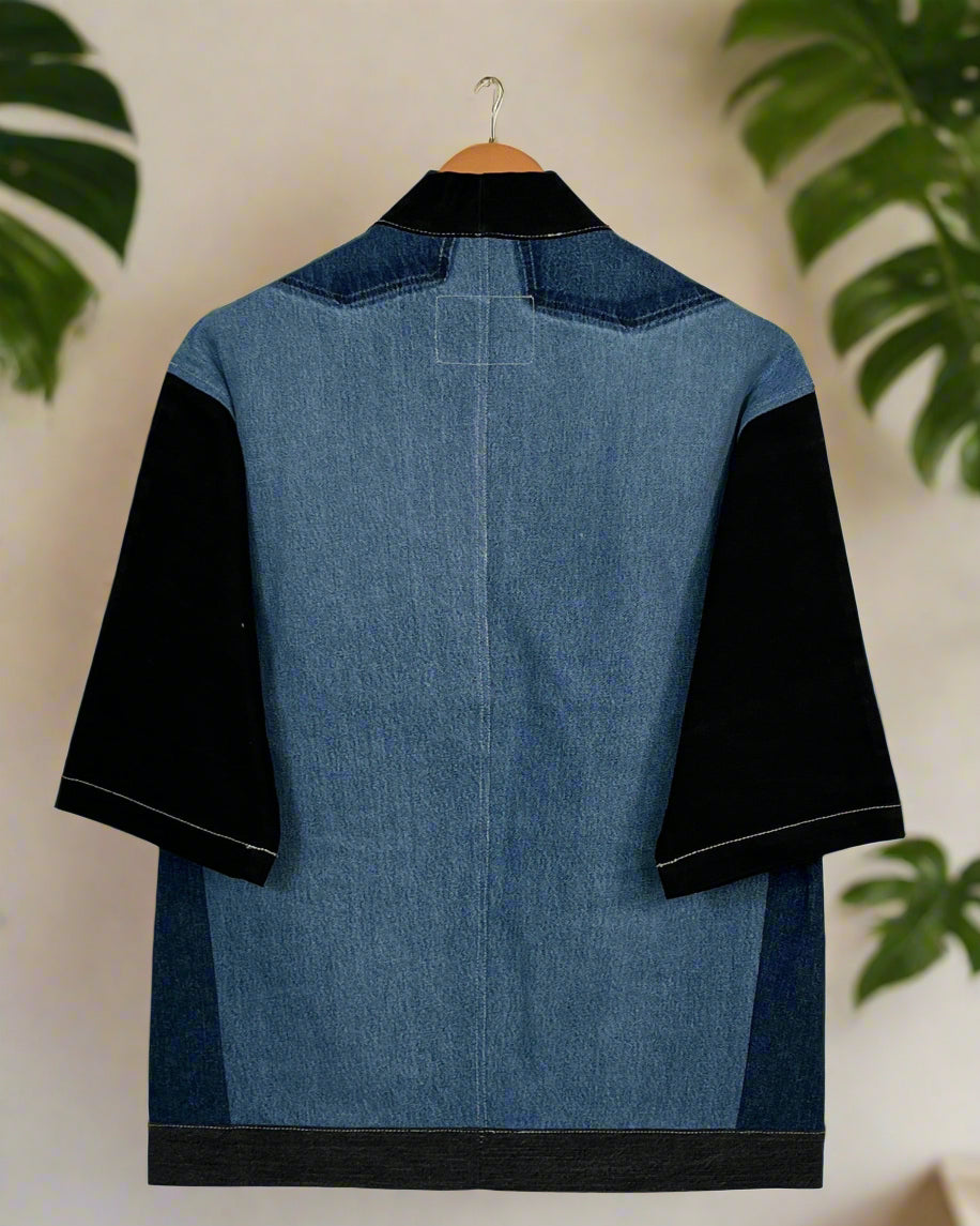 Upcycled Denim Kimono Jacket | K167