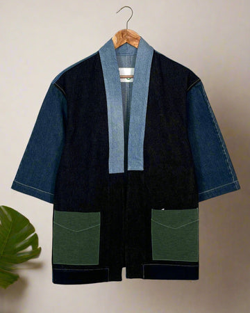 Upcycled Denim Kimono Jacket | 179