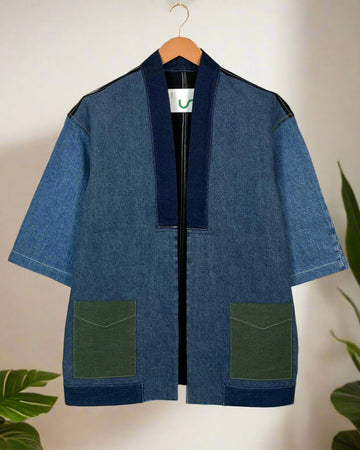 Upcycled Denim Kimono Jacket | 181