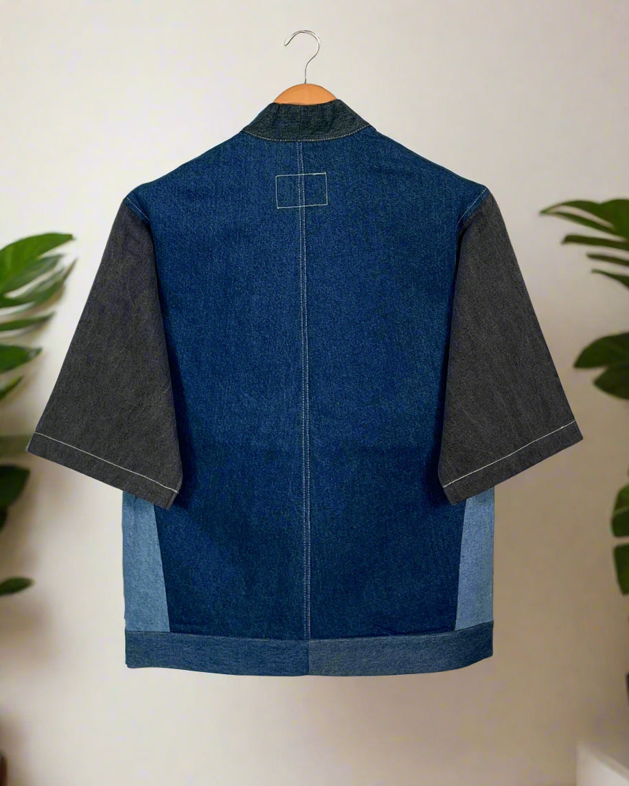 Upcycled Denim Kimono Jacket | 183