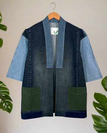 Upcycled Denim Kimono Jacket | 184