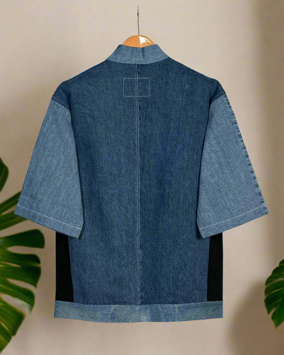 Upcycled Denim Kimono Jacket | K137