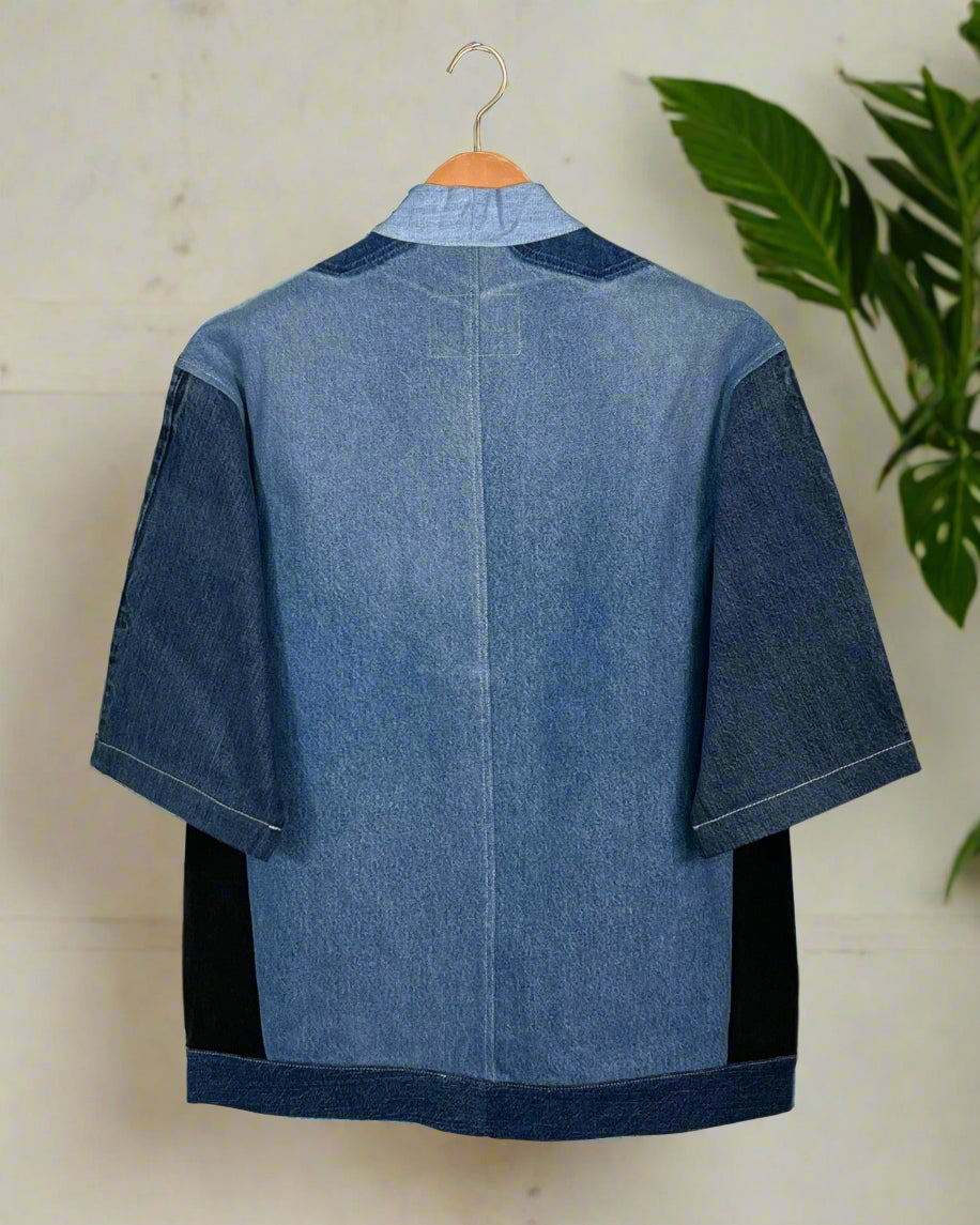 Upcycled Denim Kimono Jacket | 187