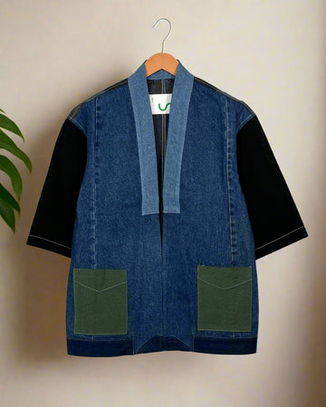 Upcycled Denim Kimono Jacket | 188