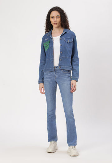 Mid Indigo Classic Chore Denim Jacket