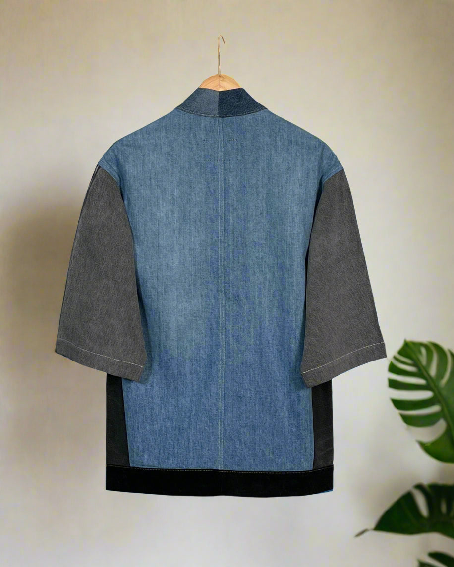 Upcycled Denim Kimono Jacket | K147