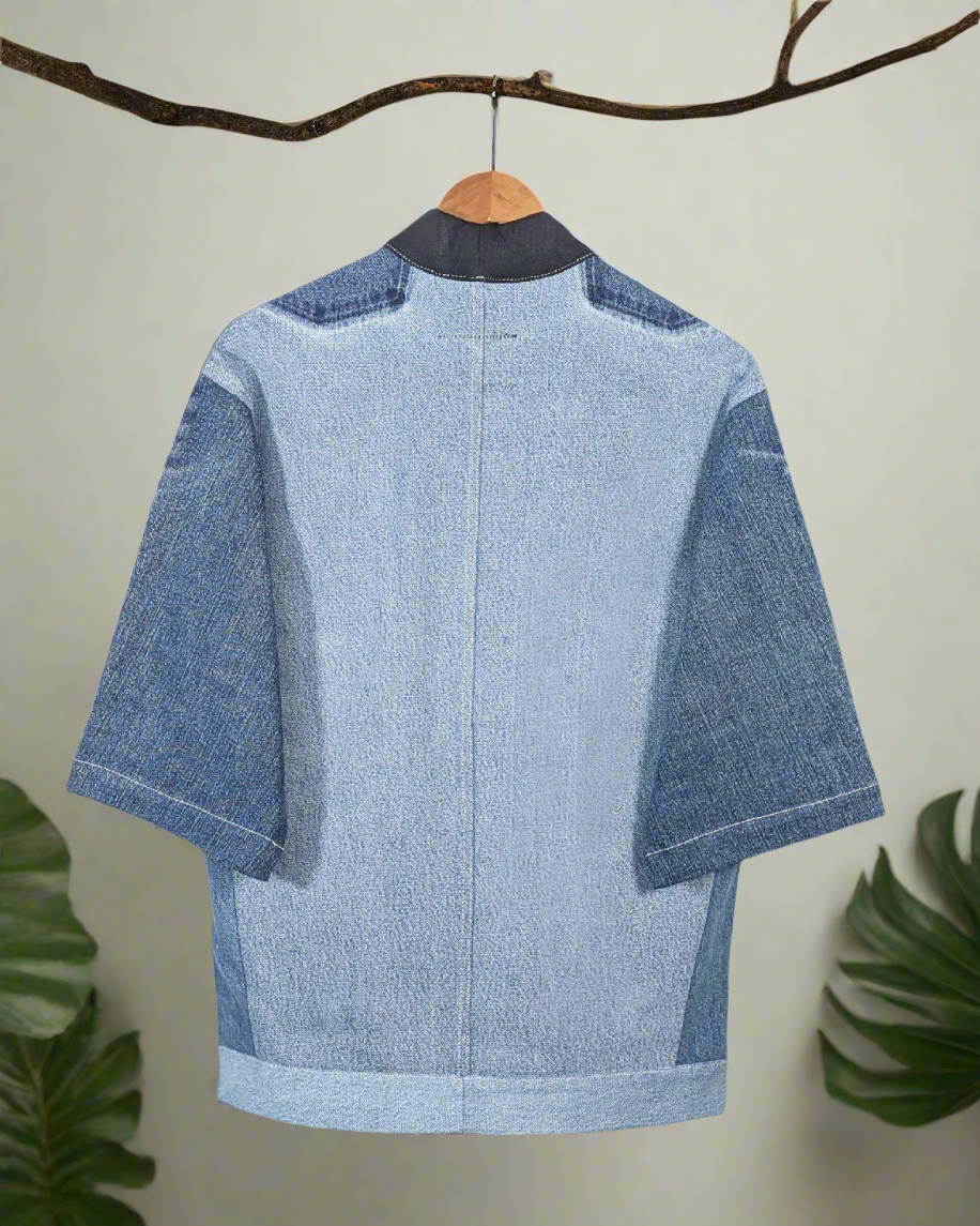 Upcycled Denim Kimono Jacket | K76