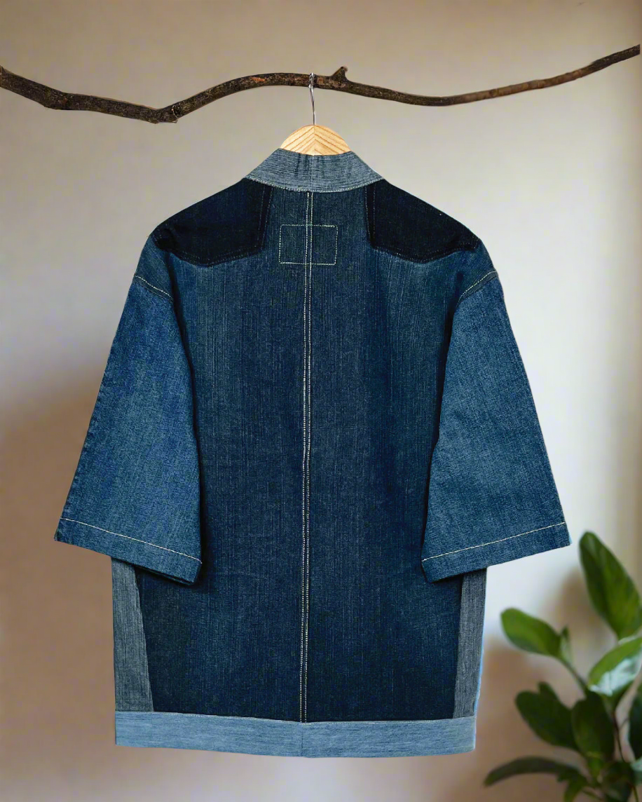 Upcycled Denim Kimono Jacket | K70