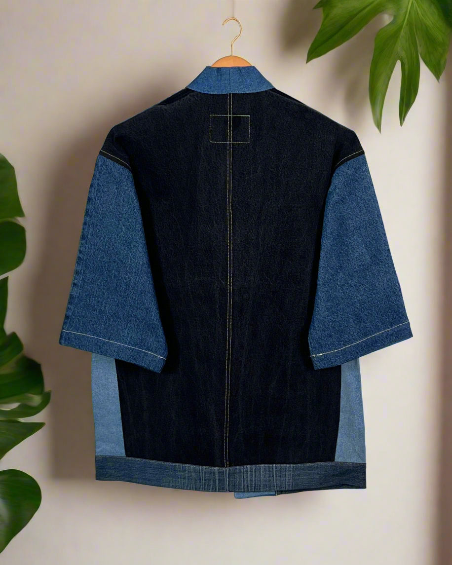 Upcycled Denim Kimono Jacket | 193