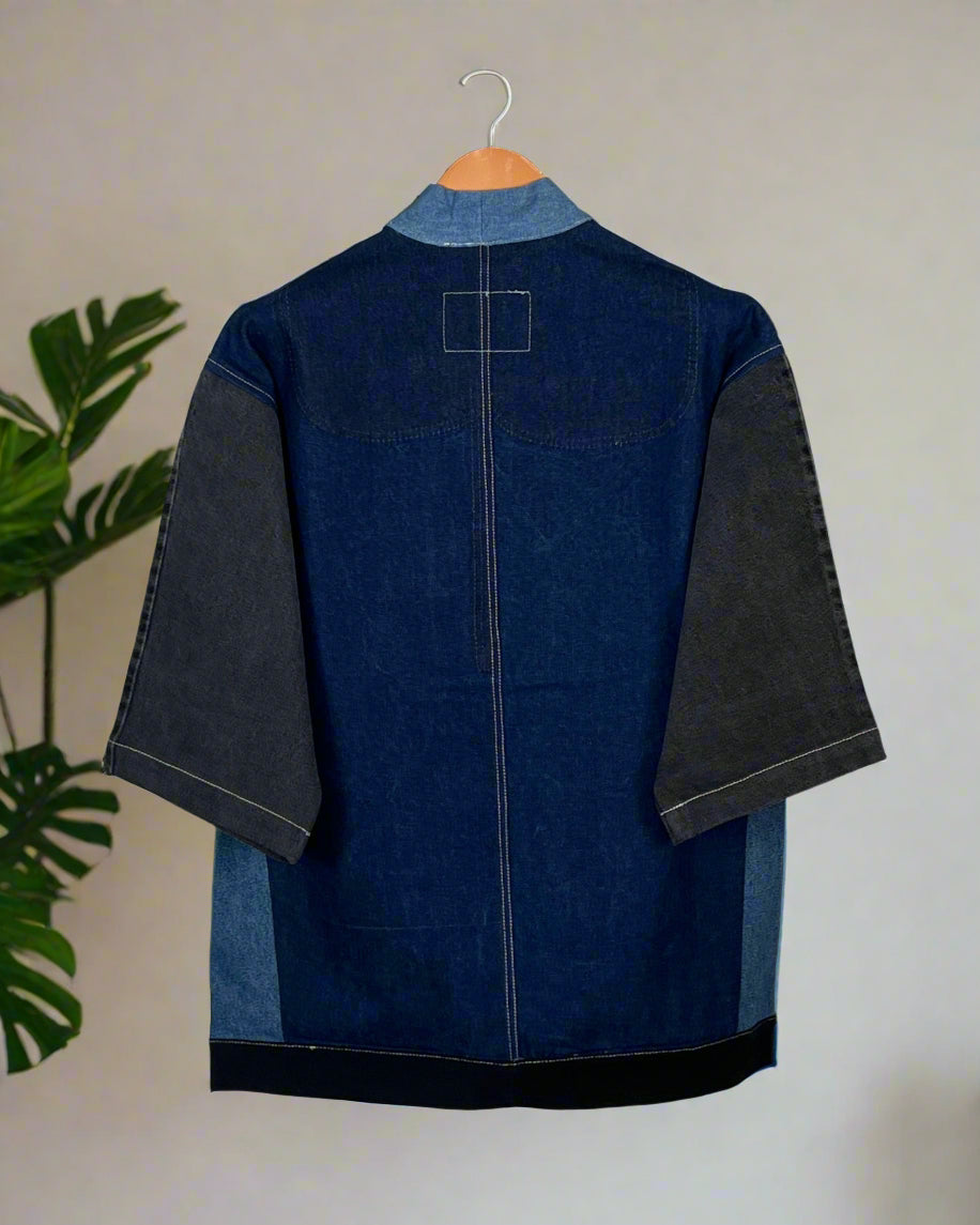 Upcycled Denim Kimono Jacket | 196