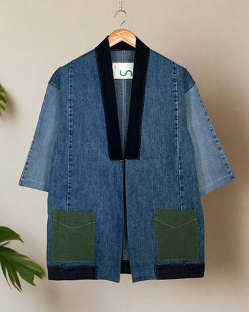 Upcycled Denim Kimono Jacket | 199