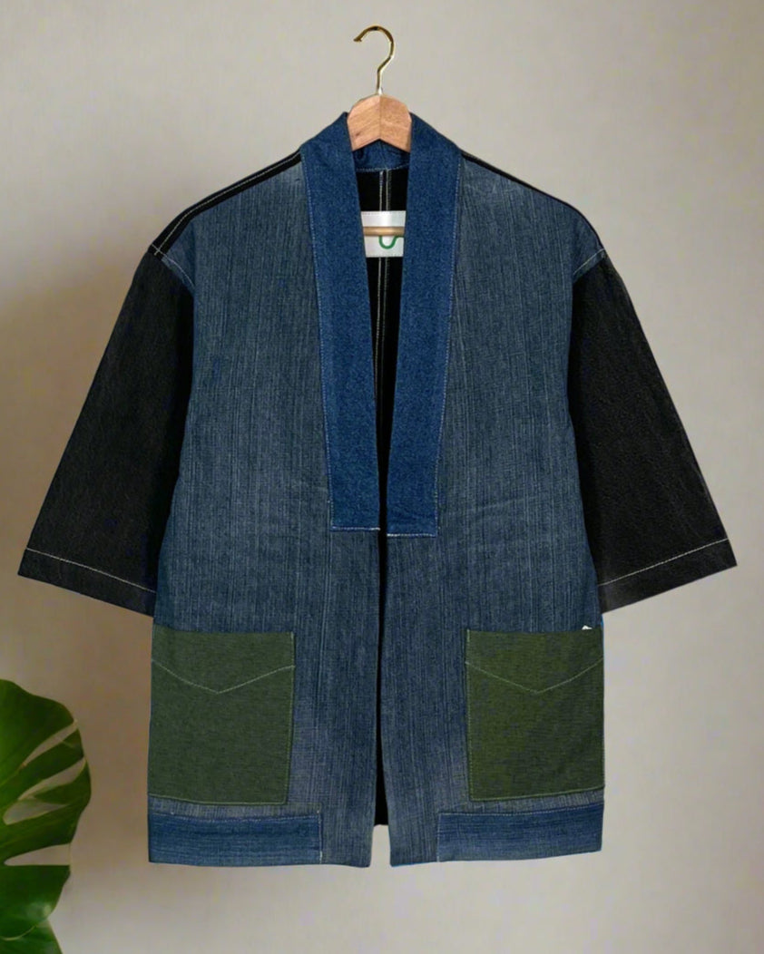 Upcycled Denim Kimono Jacket | 203