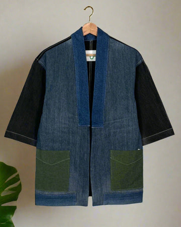 Upcycled Denim Kimono Jacket | 203