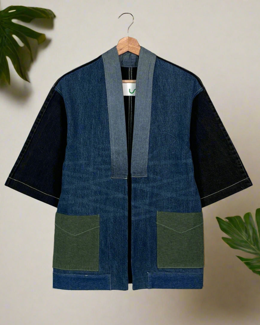 Upcycled Denim Kimono Jacket | 204