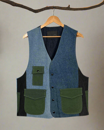 Upcycled Denim Gilet Jacket | G104