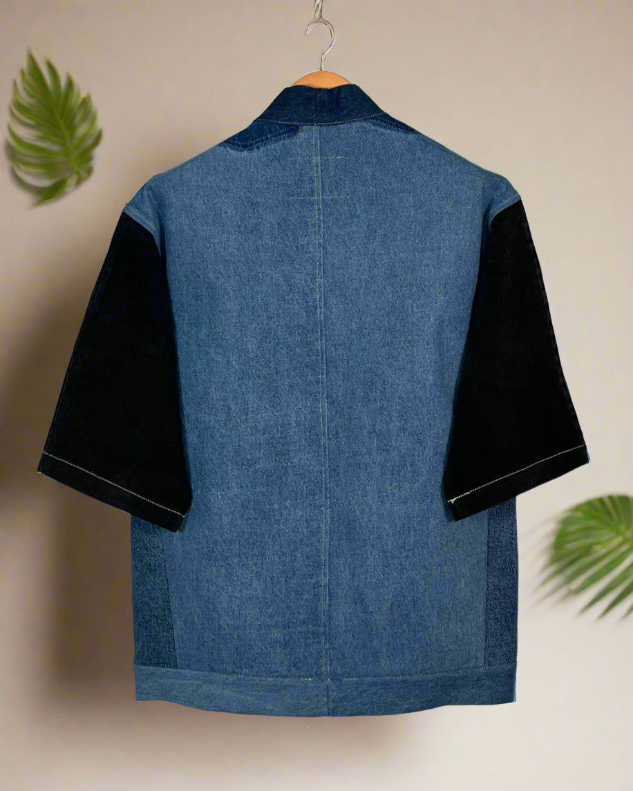 Upcycled Denim Kimono Jacket | 211