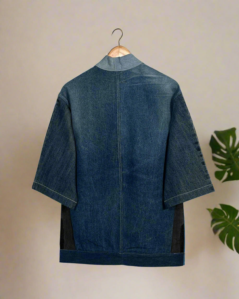 Upcycled Denim Kimono Jacket | K151