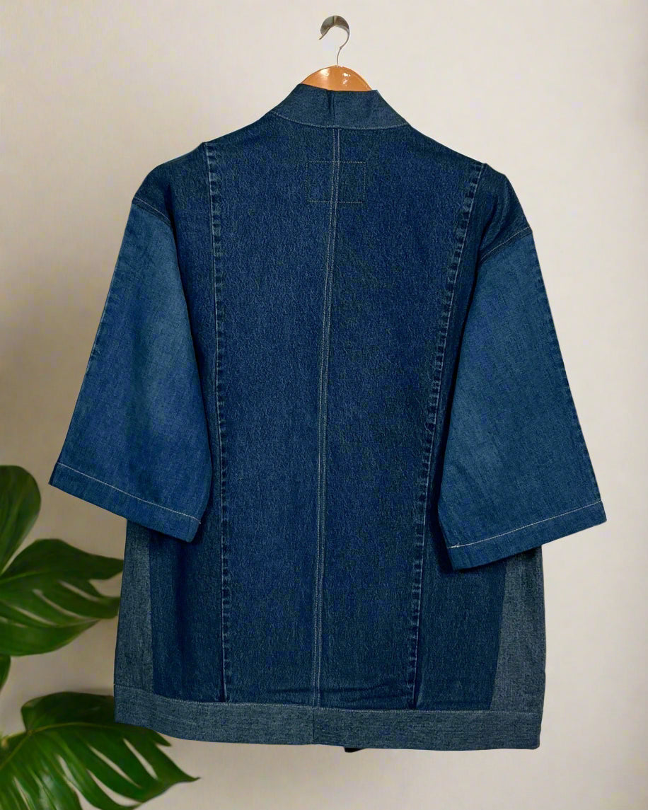 Upcycled Denim Kimono Jacket | K152