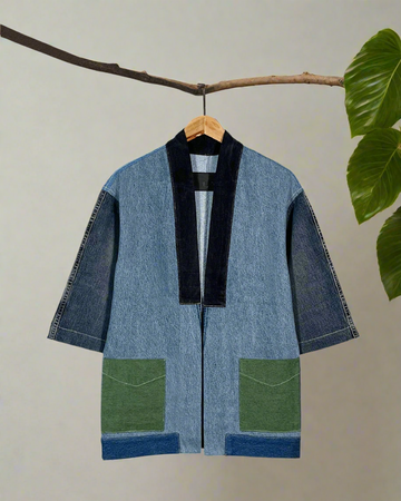 Upcycled Denim Kimono Jacket | K85