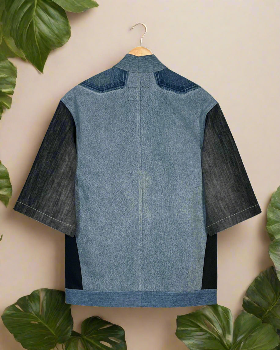 Upcycled Denim Kimono Jacket | K115