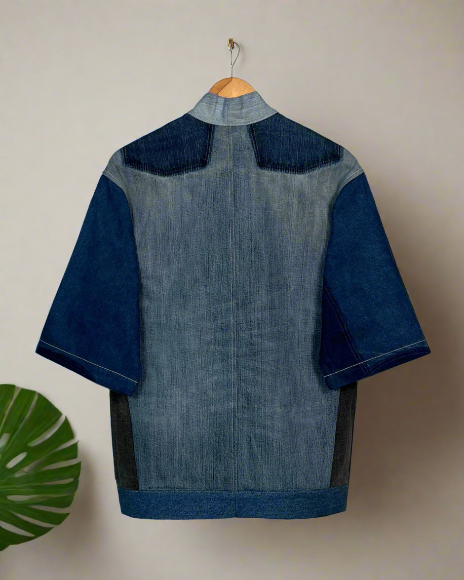 Upcycled Denim Kimono Jacket | K156