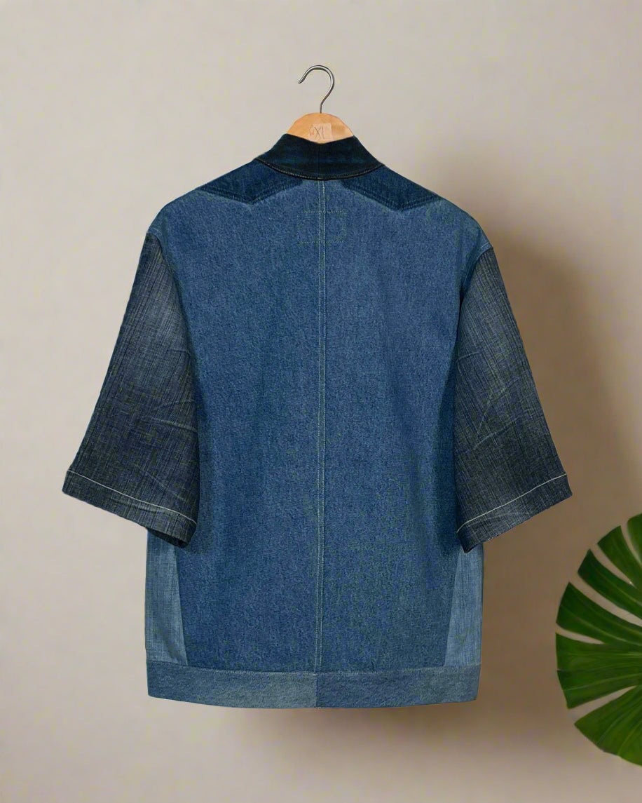 Upcycled Denim Kimono Jacket | K159