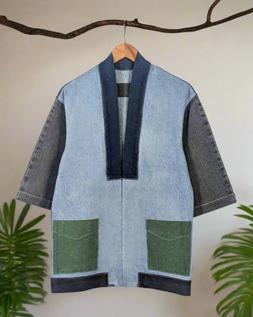 Upcycled Denim Kimono Jacket | K71